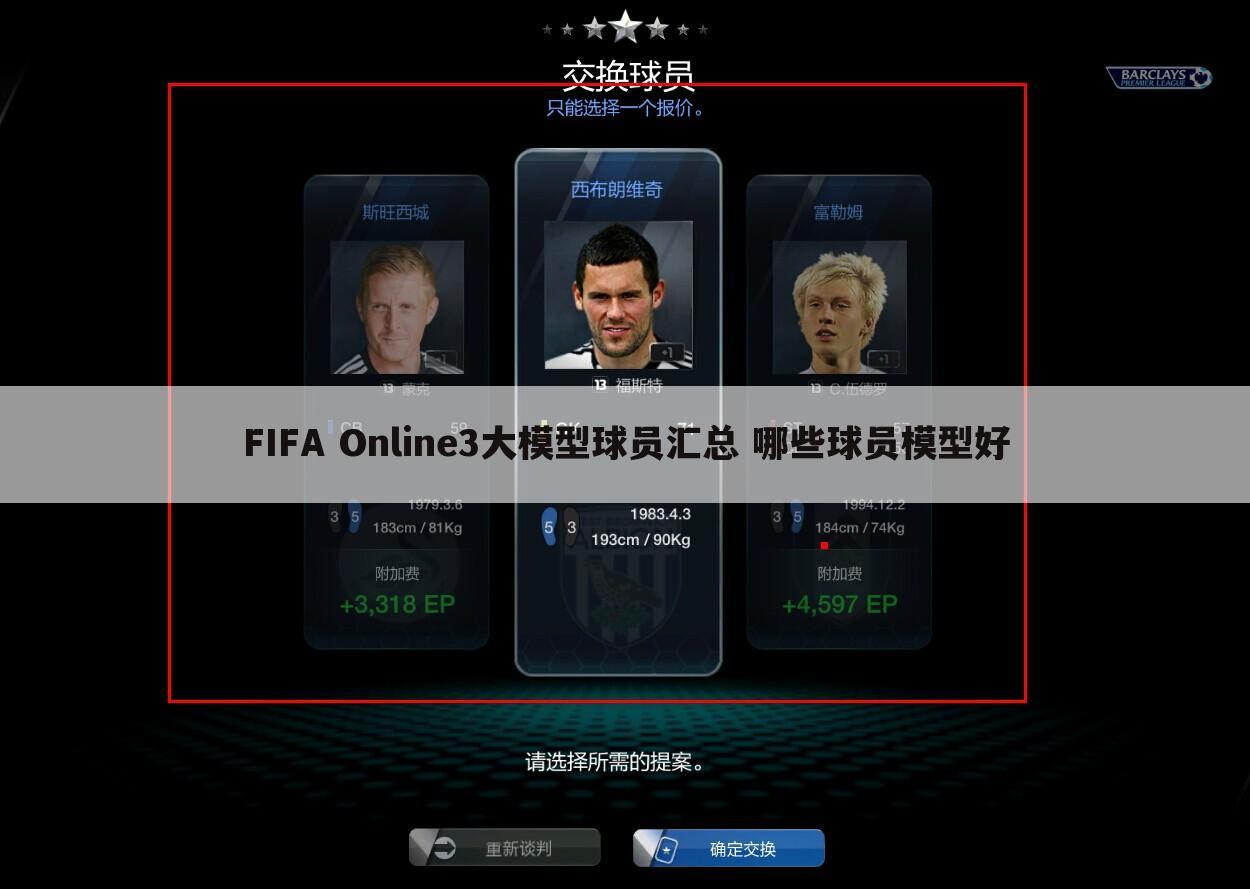 FIFA Online3大模型球员汇总 哪些球员模型好