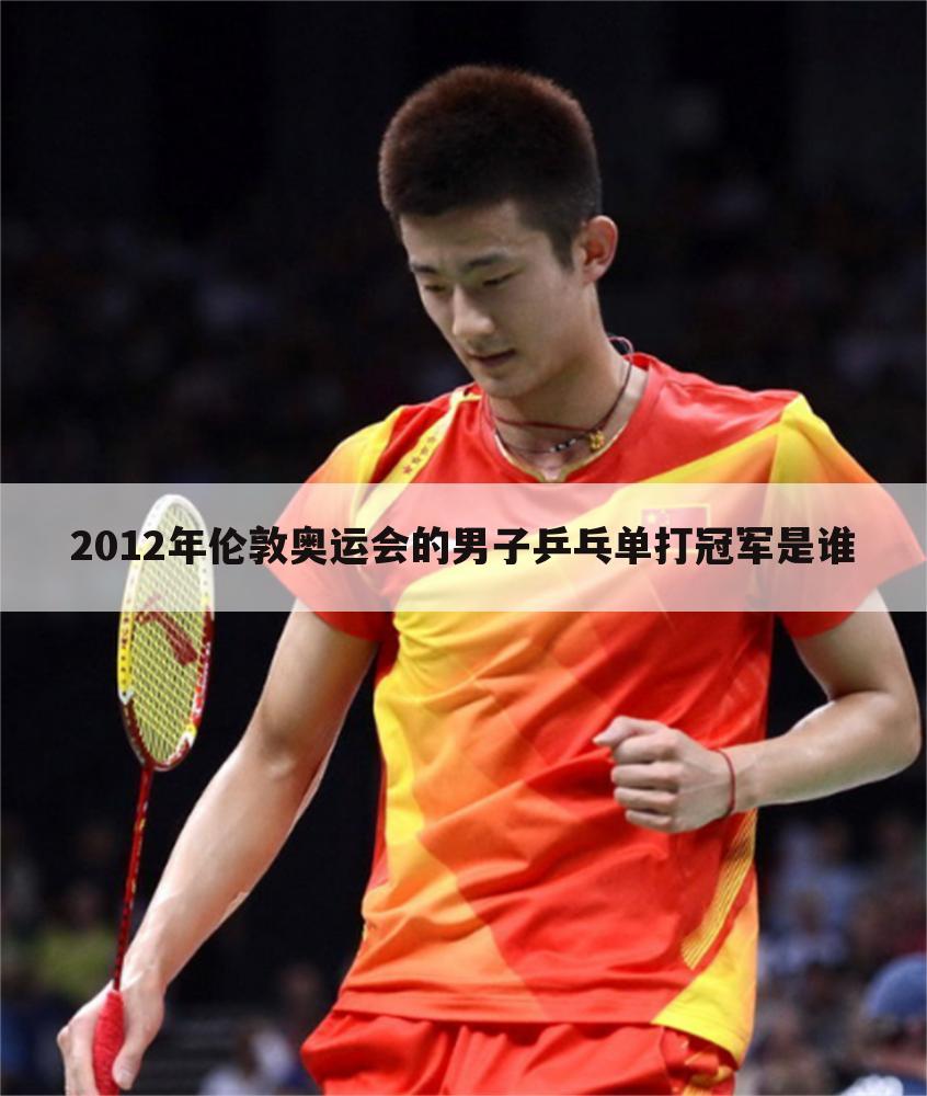 2012年伦敦奥运会的男子乒乓单打冠军是谁