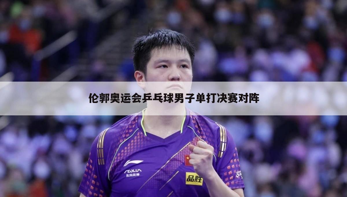 伦郭奥运会乒乓球男子单打决赛对阵