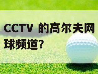 CCTV 的高尔夫网球频道？